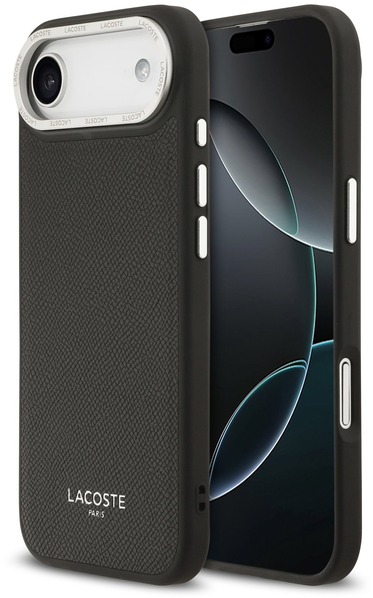 Lacoste PU Leather Champs Elysees MagSafe Zadní Kryt pro iPhone Air Black