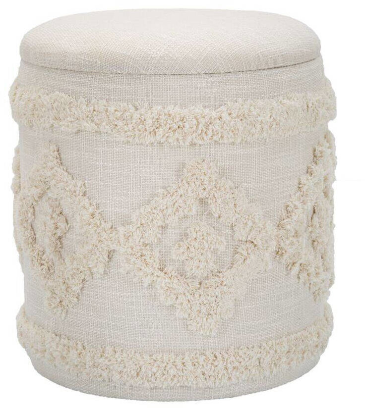 Mauro Ferretti Stolička s úložným prostorem, kulatá, průměr 35 cm, béžová
