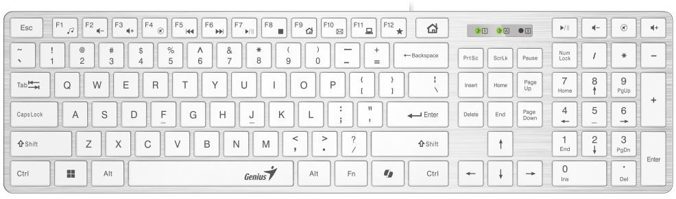Genius Slimstar 126 bílá - CZ/SK