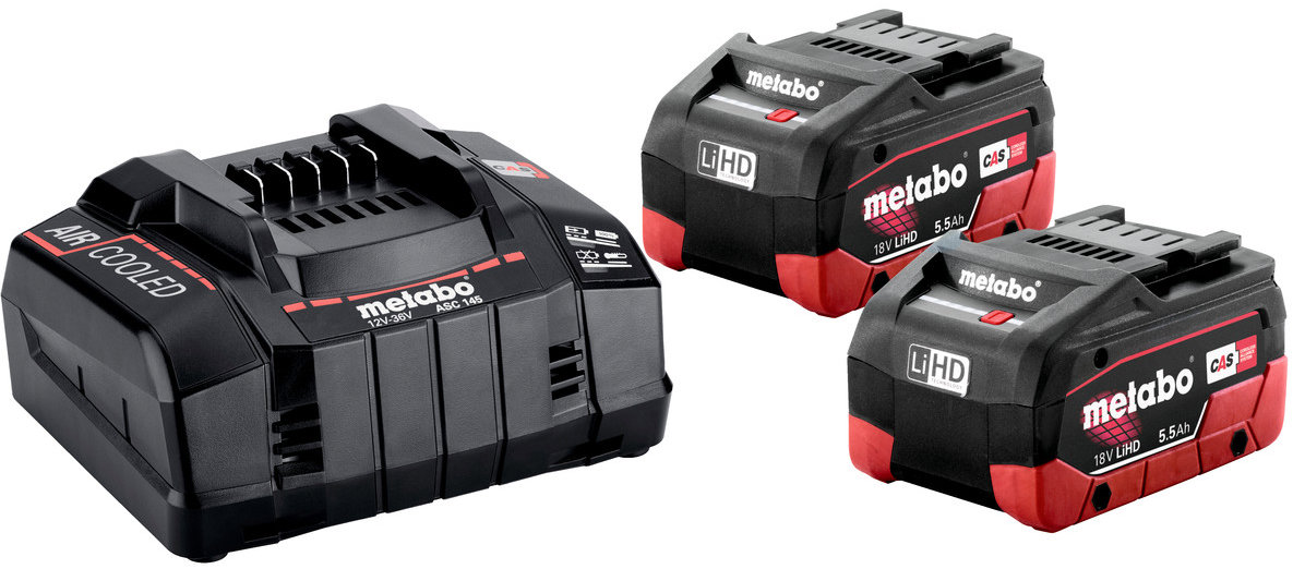 METABO Basic-Set LiHD 18V 2 × 5,5Ah