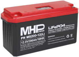 MHPower MS200-12(L) Lithium baterie LiFePO4 12V/200Ah, Terminál LC4 - M8