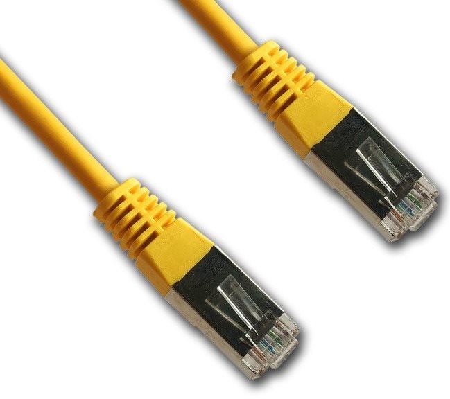 Datacom CAT5E FTP žlutý 1m