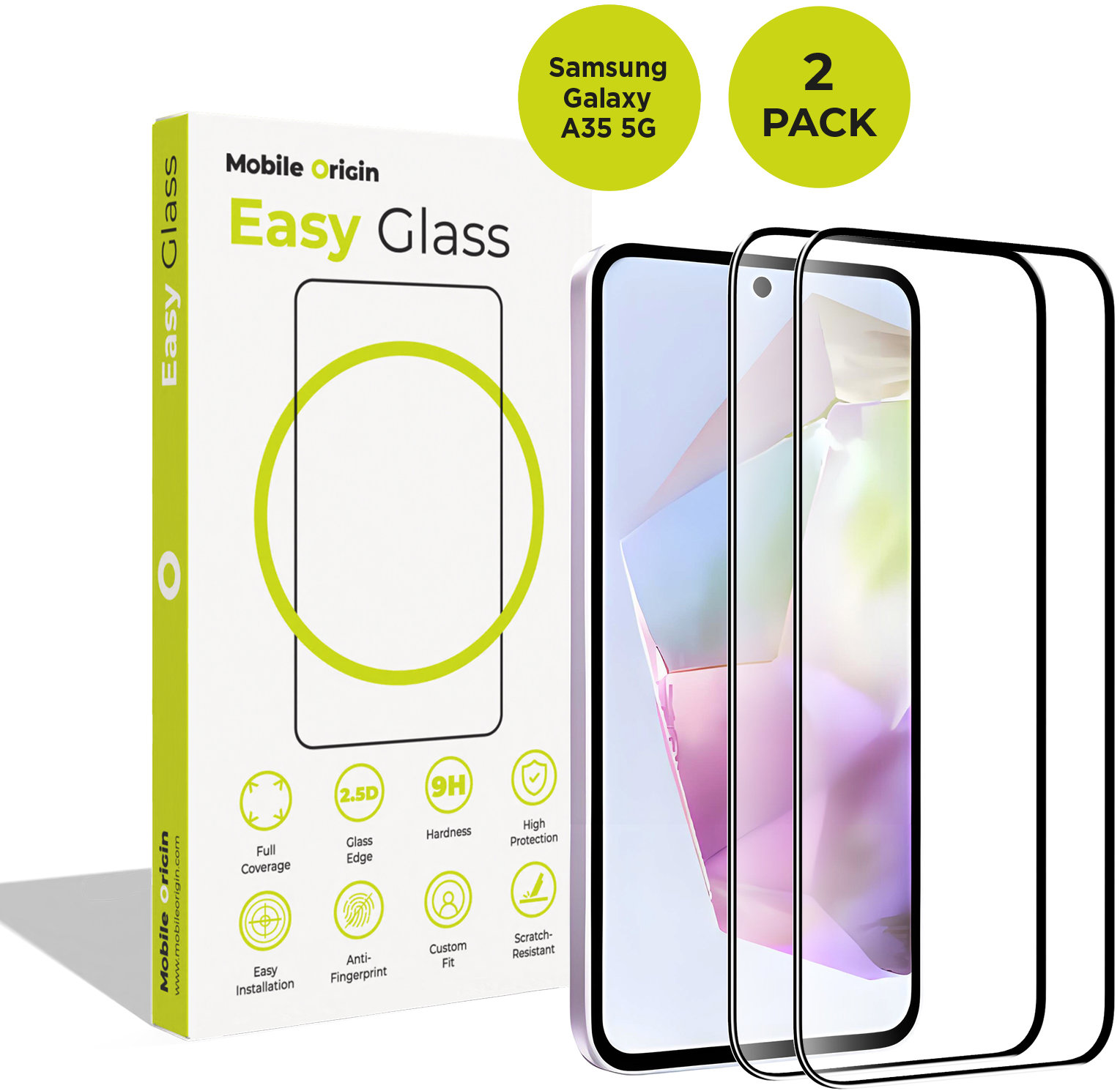 Mobile Origin EasyGlass Samsung Galaxy A35 5G 2 pack