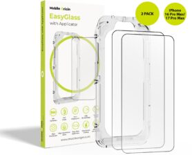 Mobile Origin EasyGlass Ochranné sklo s Aplikátorem iPhone 16 Pro Max/17 Pro Max, 2 ks