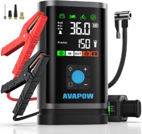 AVAPOW JP3 12V jump starter with air pump 3000A 16000mAh