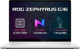 ASUS ROG Zephyrus G16 GU605CW-NEBULA111X Platinum White kovový