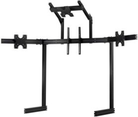Next Level Racing ELITE Free Standing Quad Monitor Stand, Samostatný stojan pro 4 monitory, černý