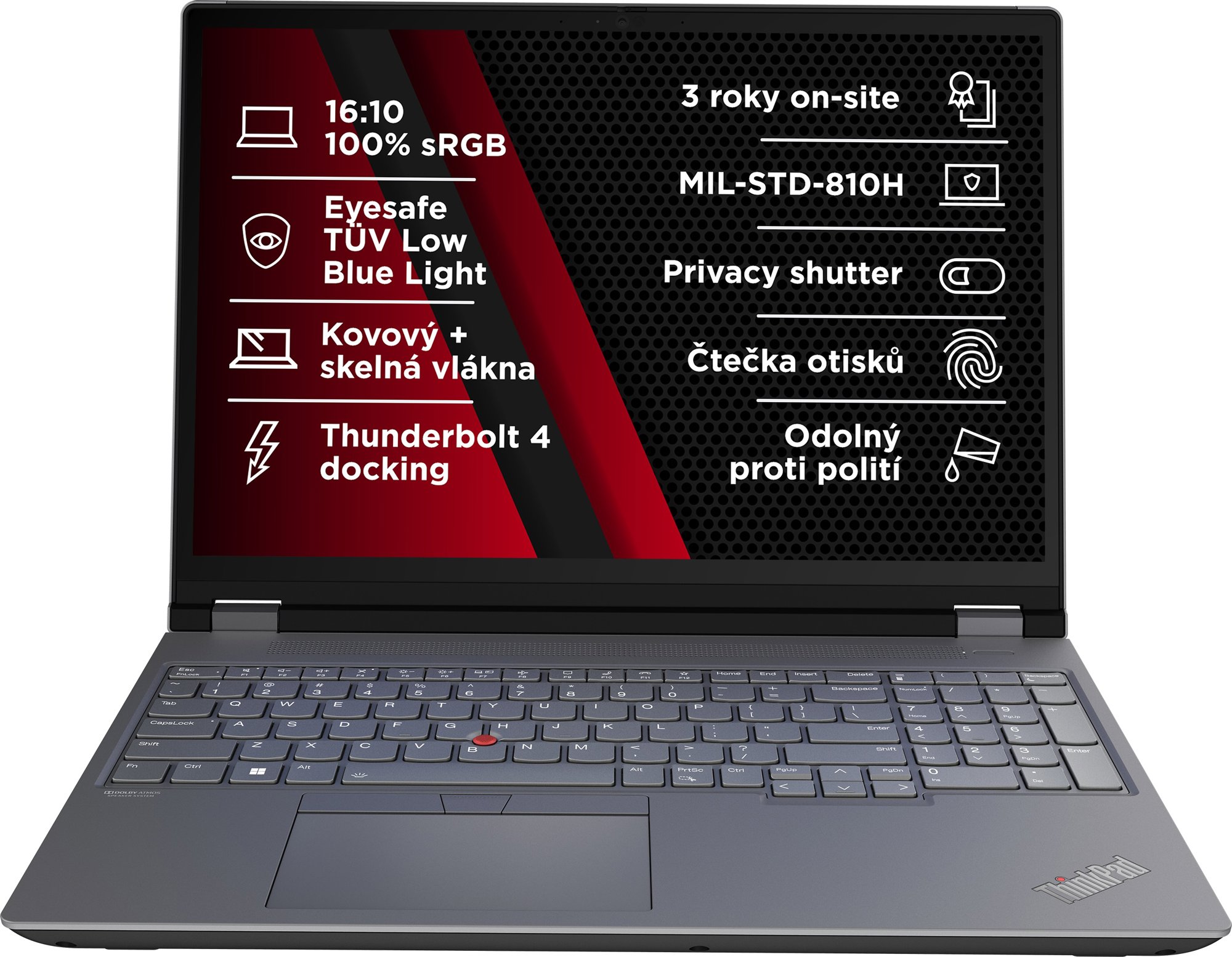 Lenovo ThinkPad P16 Gen 2 Storm Grey/Villi Black