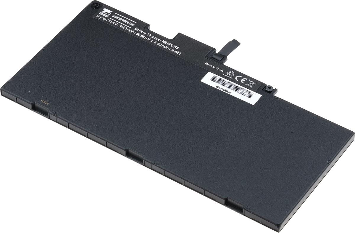T6 Power pro Hewlett Packard 800231-141, Li-Poly, 11,4 V, 4400 mAh (50 Wh), černá