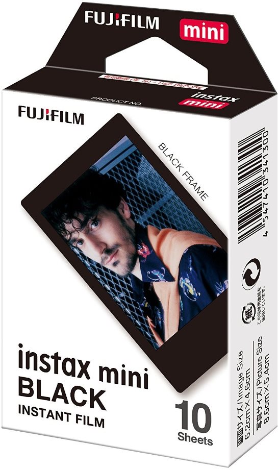 Fujifilm instax mini film black Frame 10ks fotek