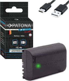 PATONA baterie pro Canon LP-E6NH/LP-E6P 2600mAh Li-Ion Platinum USB-C nabíjení