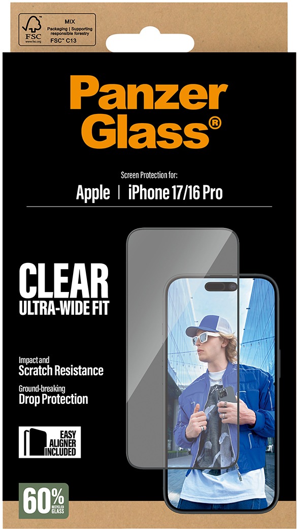 PanzerGlass Apple iPhone 17/16 Pro s instalačním rámečkem