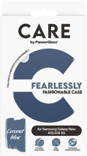 PanzerGlass CARE kryt Samsung Galaxy A16/A16 5G Fearlessly modrý