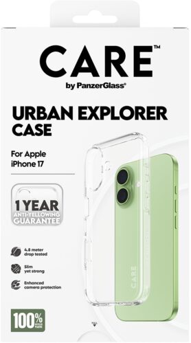 PanzerGlass CARE kryt Apple iPhone 17 Urban čirý