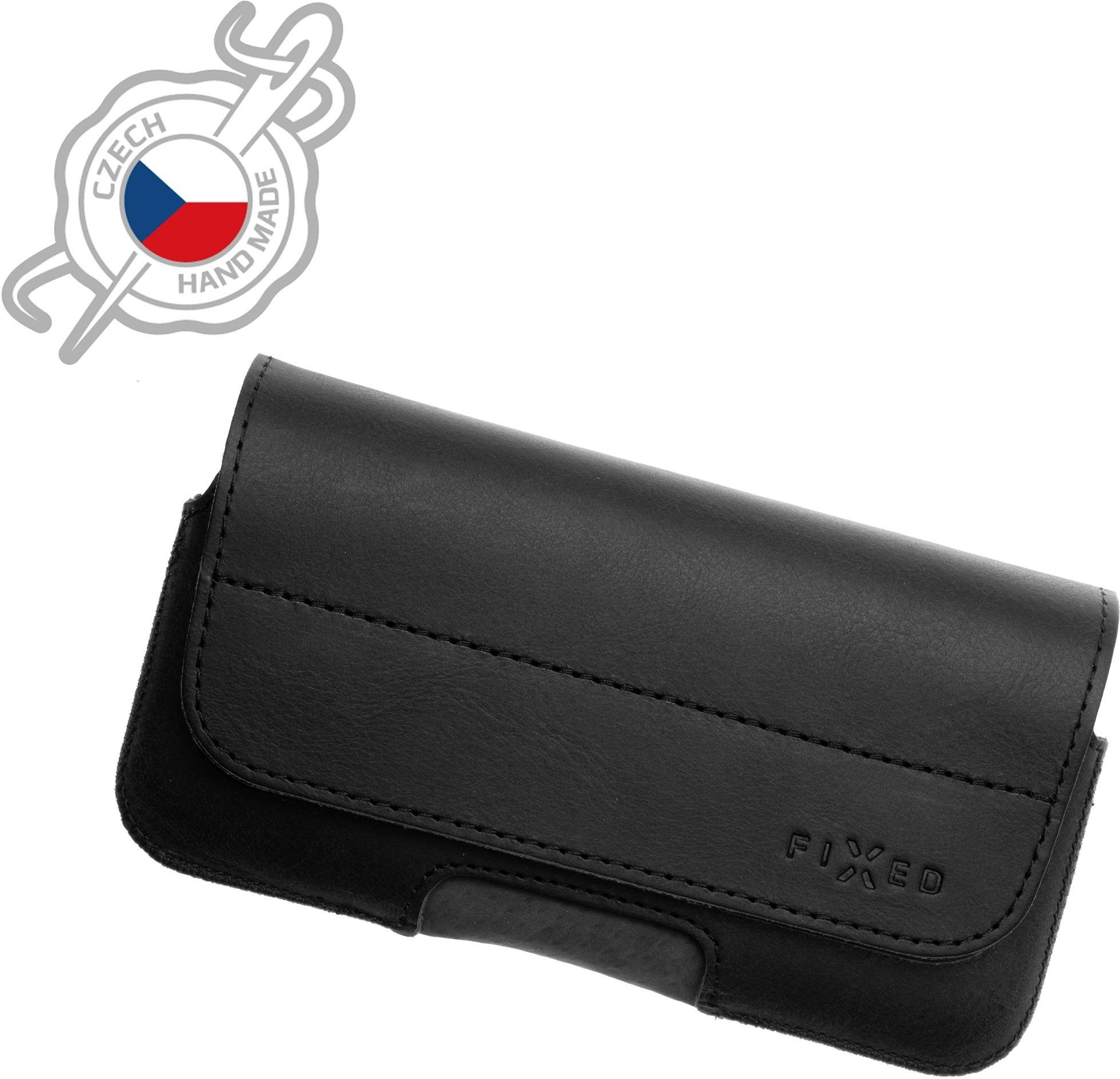 FIXED Posh z pravé hovězí kůže horizontální velikost 6XL černé