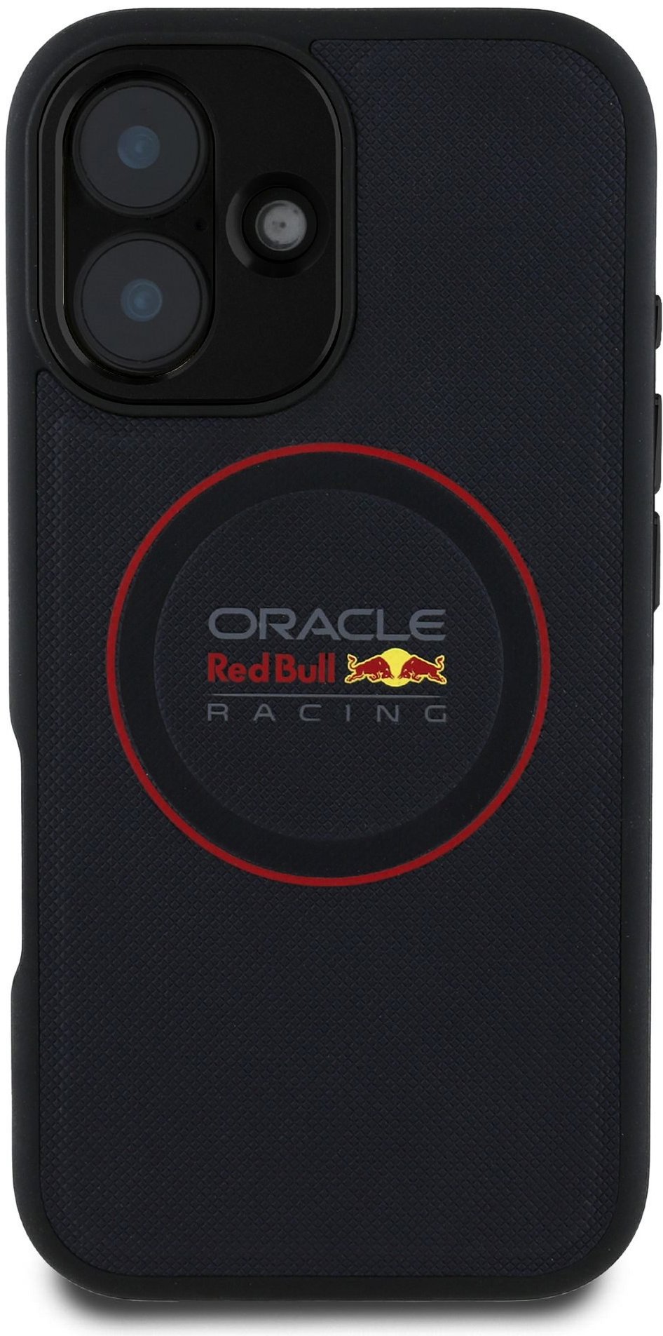 Red Bull PU Leather Red Ring MagSafe Zadní Kryt pro iPhone 16 Navy