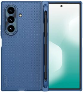Nillkin Super Frosted FOLD Magnetic Pen Slot Zadní Kryt pro Samsung Galaxy Z Fold 7 Blue