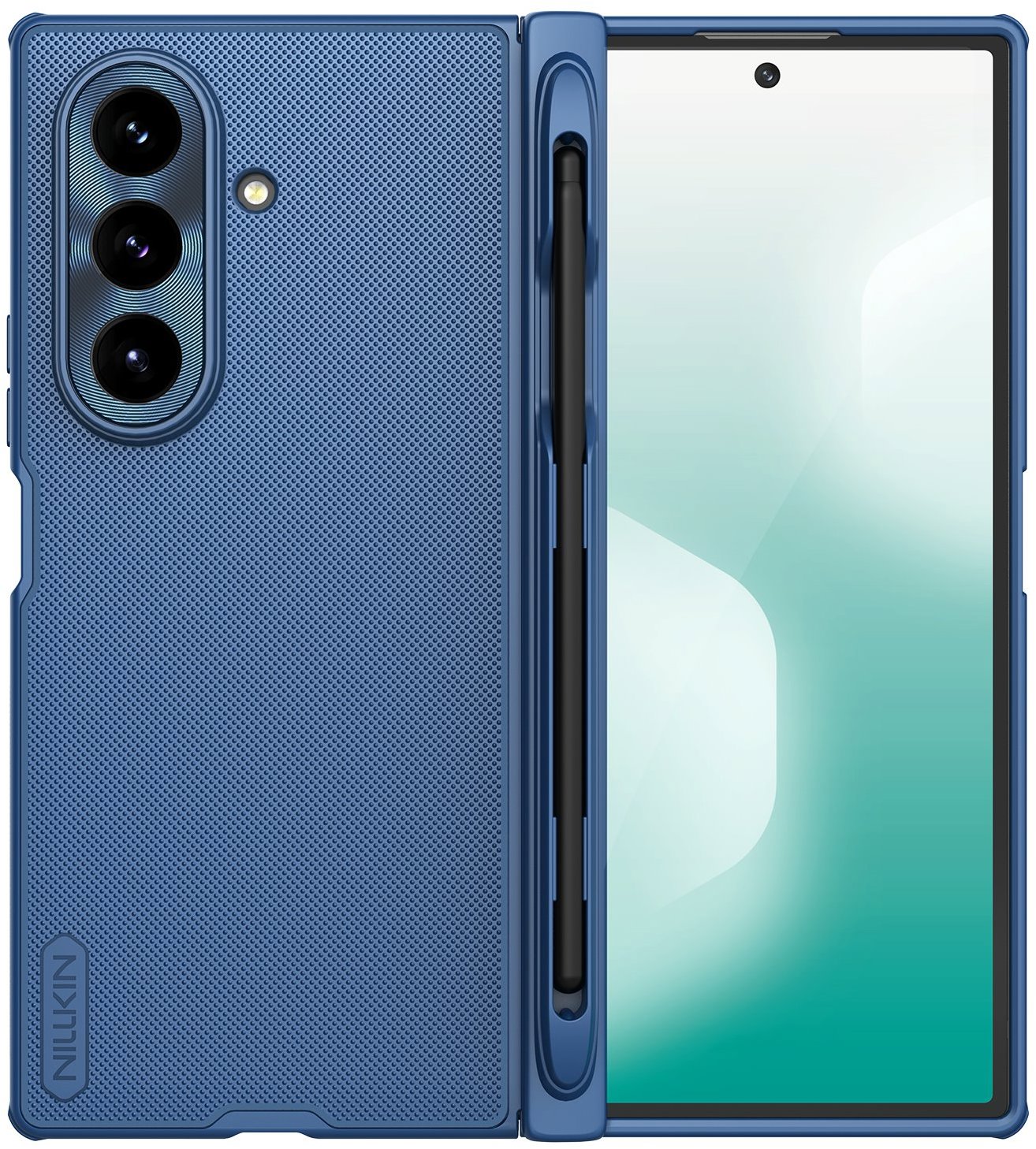 Nillkin Super Frosted FOLD Magnetic Pen Slot Zadní Kryt pro Samsung Galaxy Z Fold 7 Blue