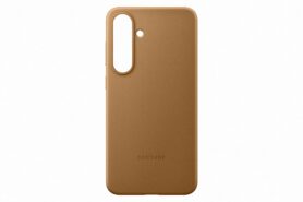 Samsung Galaxy S25+ Zadní kryt z veganské kůže Gold