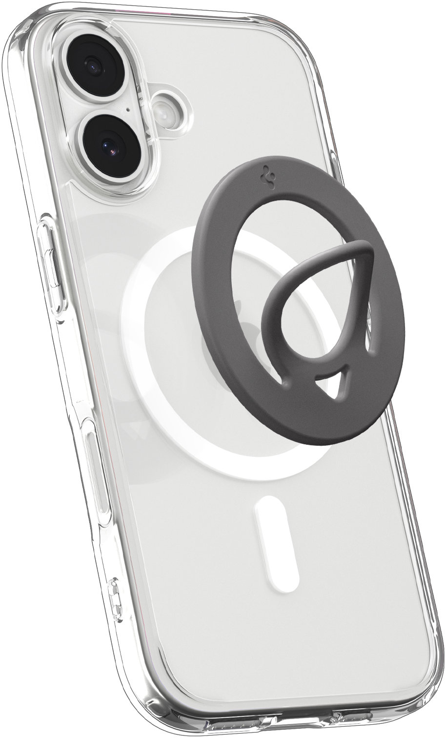Spigen Dual Pop MagSafe Phone Holder Slim Marble Gray