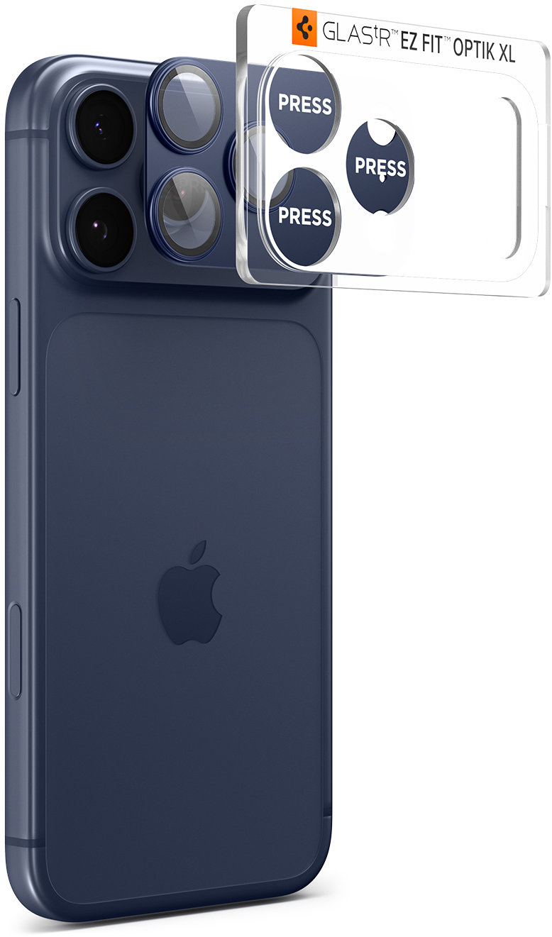 Spigen Glass tR EZ Fit Optik Pro XL 1 Pack Blue iPhone 17 Pro