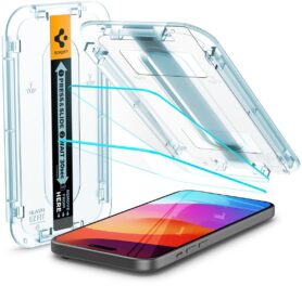 Spigen Glass tR EZ Fit 2 Pack Transparency iPhone 16 Plus/15 Plus