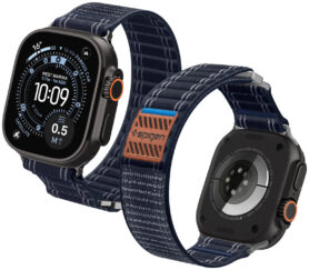 Spigen Fabric Band Hook And Loop Apple Watch 49mm/46mm/45mm/44mm Navy