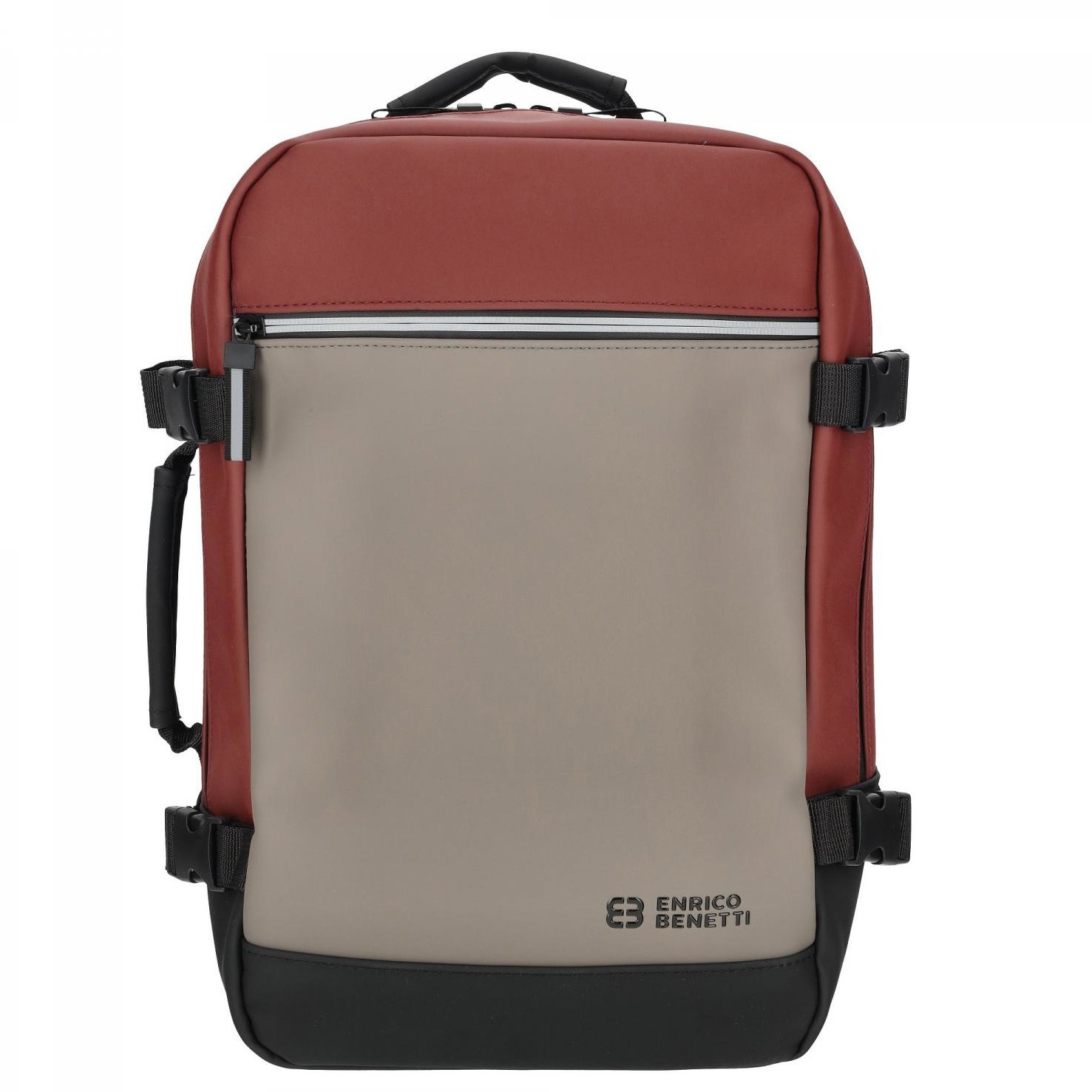 Enrico Benetti Bergen backpack underseater taupe-burgundy