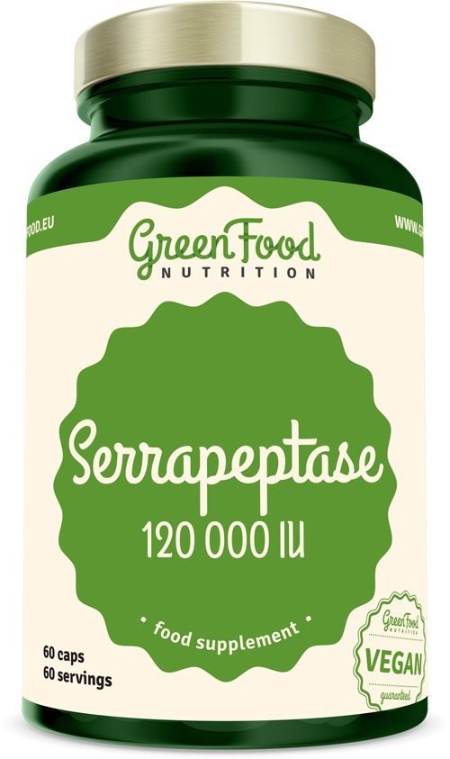 GreenFood Nutrition Serrapeptase 120000IU 60 kapslí