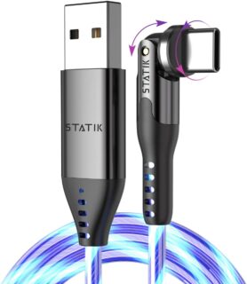 Statik PowerPivot svíticí USB-A > USB-C kabel (1,8m)