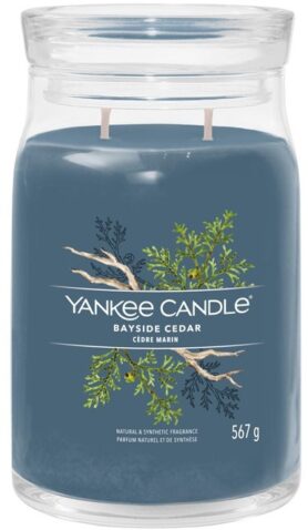 YANKEE CANDLE Signature sklo 2 knoty Bayside Cedar 567 g