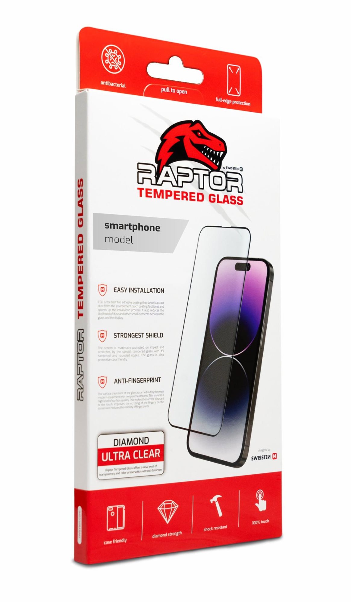 Swissten Raptor Diamond Ultra Clear 3D temperované sklo pro Huawei Nova 10 Se černé