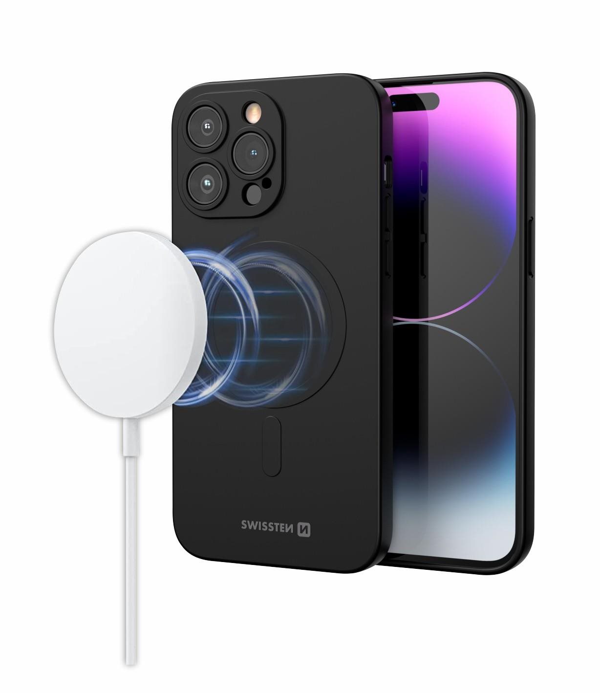 Swissten Soft Joy MagStick pouzdro iPhone 7/8/SE 2020/SE 2022 černé