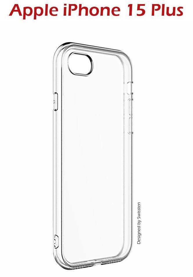 Swissten Clear Jelly pro Apple iPhone 15 Plus transparentní