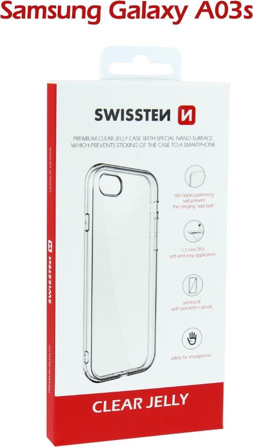 Swissten Clear Jelly pro Samsung Galaxy A03s transparentní