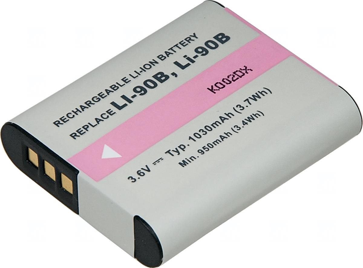 T6 power Olympus Li-90B, Li-92B, 900mAh, 3,3Wh, černá