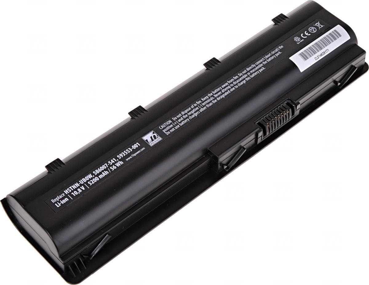 T6 Power pro Compaq Presario CQ58 serie, Li-Ion, 10,8 V, 5200 mAh (56 Wh), černá