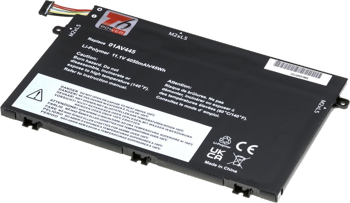 T6 Power pro Lenovo ThinkPad E485 20KU, Li-Poly, 11,1 V, 4050 mAh (45 Wh), černá