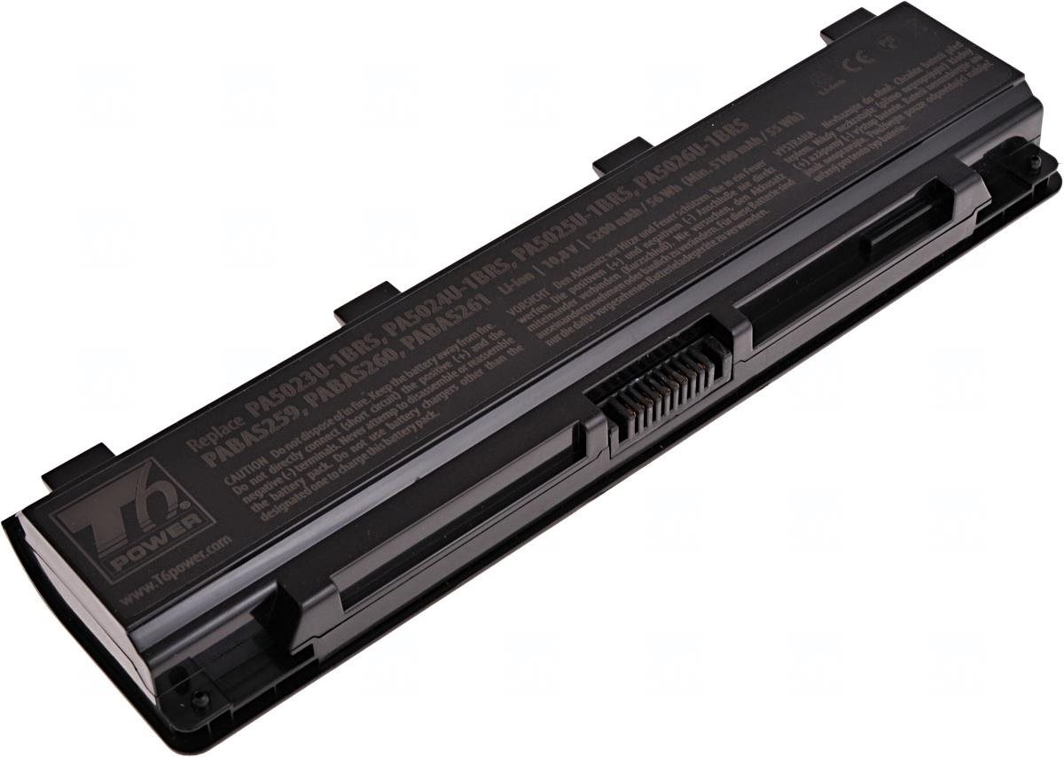 T6 Power pro notebook Toshiba PABAS259, Li-Ion, 10,8 V, 5200 mAh (56 Wh), černá