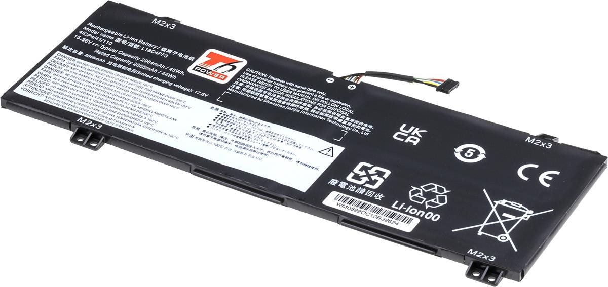 T6 Power pro notebook Lenovo L18C4PF3, Li-Poly, 15,36 V, 2964 mAh (45 Wh), černá