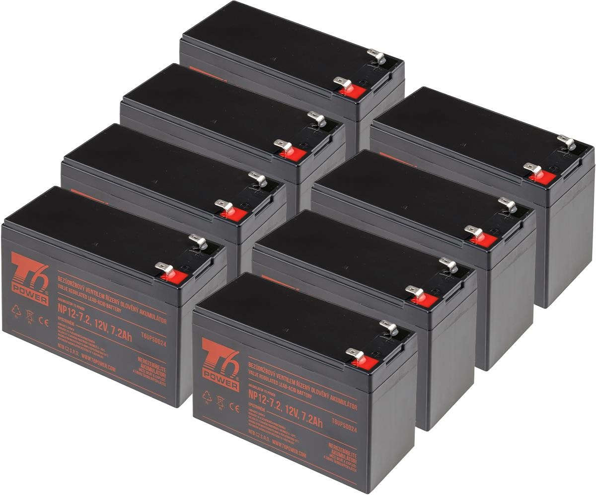 Sada baterií T6 Power pro záložní zdroj Hewlett Packard RBC12, VRLA, 12 V