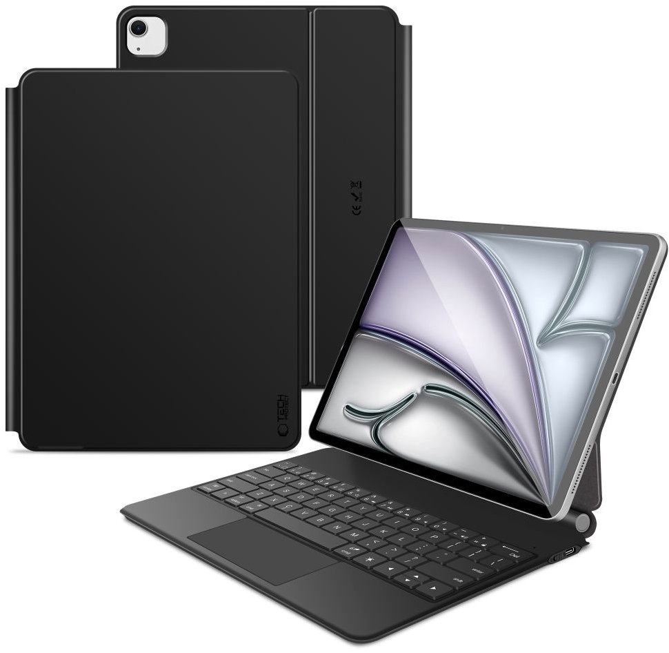 Tech-Protect Smartcase Magnetic pouzdro s klávesnicí na iPad Air 13'' 1-3gen 2024-2026, černé