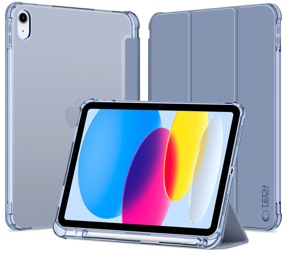 Tech-Protect SC Pen Hybrid na iPad 10.9'' 10gen 2022 / 11'' 11gen 2025, modré/průsvitné