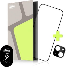 Tempered Glass Protector pro iPhone 14 + sklo na kameru (s lepící vrstvou odpuzující prach)