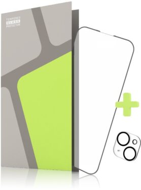 Tempered Glass Protector rámečkové pro iPhone 14 + sklo na kameru