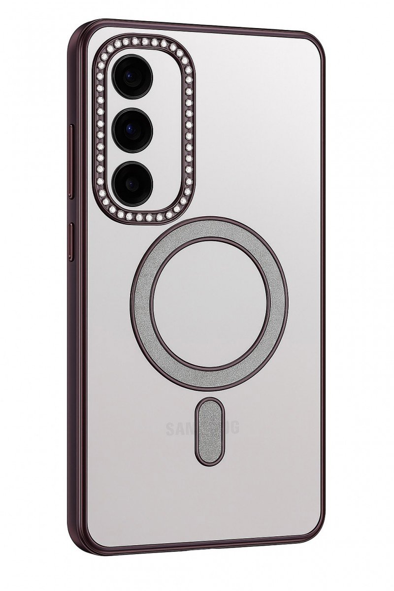 TopQ Zadní kryt Bling Magsafe pro Samsung Galaxy A17 5G purple