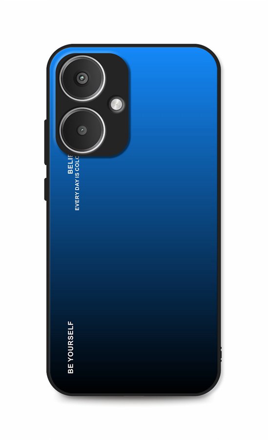 TopQ Kryt LUXURY Xiaomi Redmi 13 pevný duhový modrý 139899