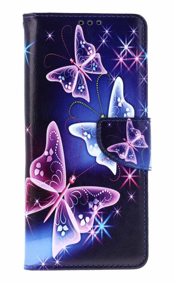 TopQ Pouzdro Xiaomi Redmi A5 knížkové Modré s motýlky 140188