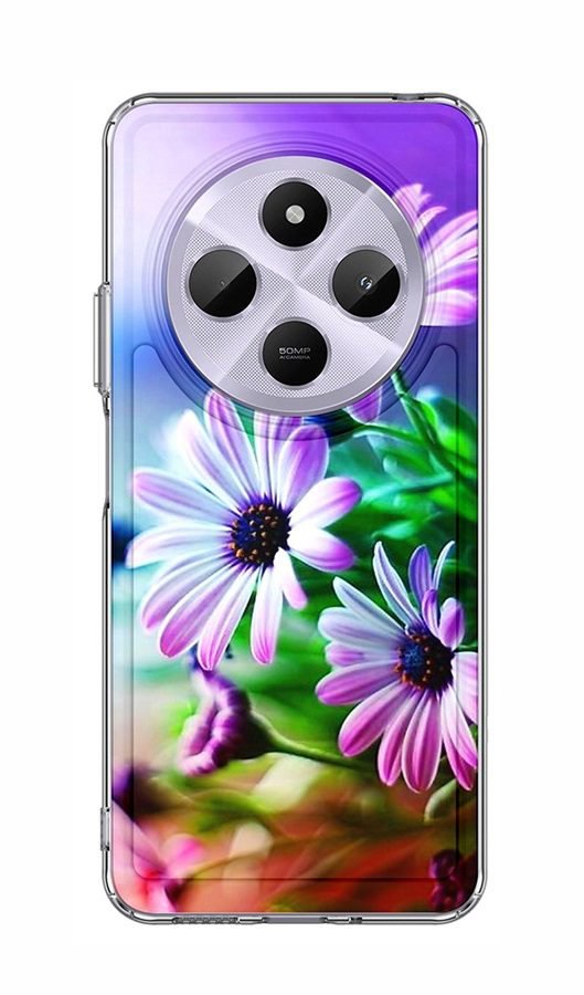 TopQ Kryt Image Xiaomi Redmi 14C pevný Fialové květy 132150