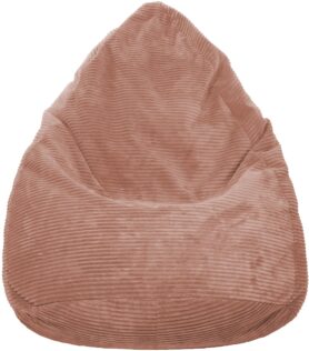 TopKing Sedací vak manšestr Lincoln, starorůžový, 125 cm
